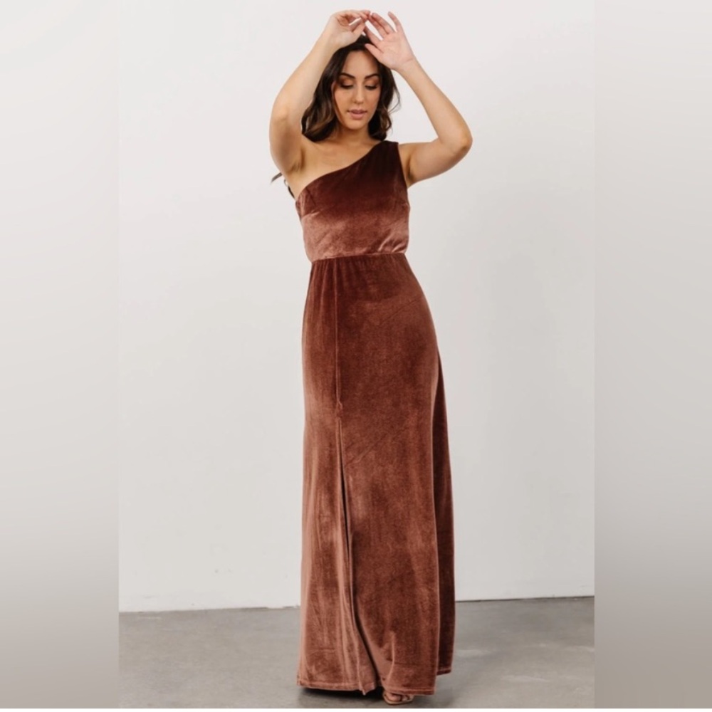 Baltic Born Tatiana One Shoulder Strap Maxi Dress in Large - Picture 1 of 5